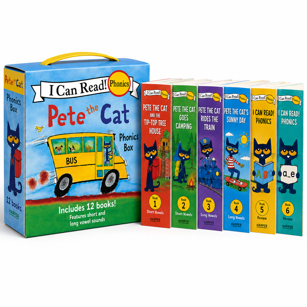Pete the Cat 12-Book Phonics Box Set