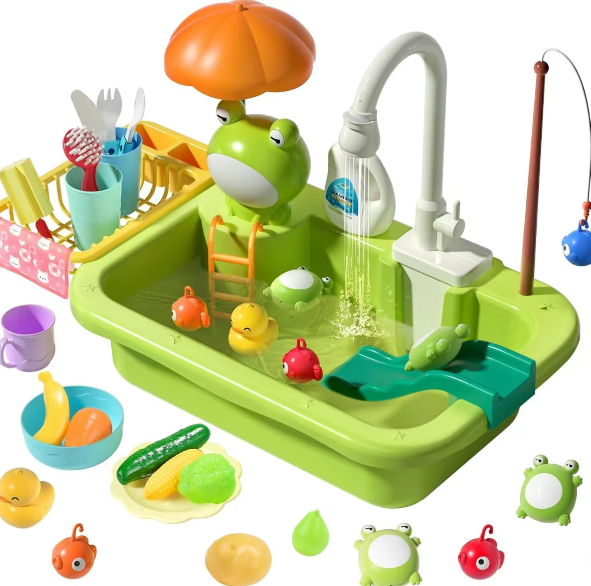 Play Sink with Running Water